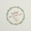 Ashe Botanicals soft spiritual logo with sage wreath