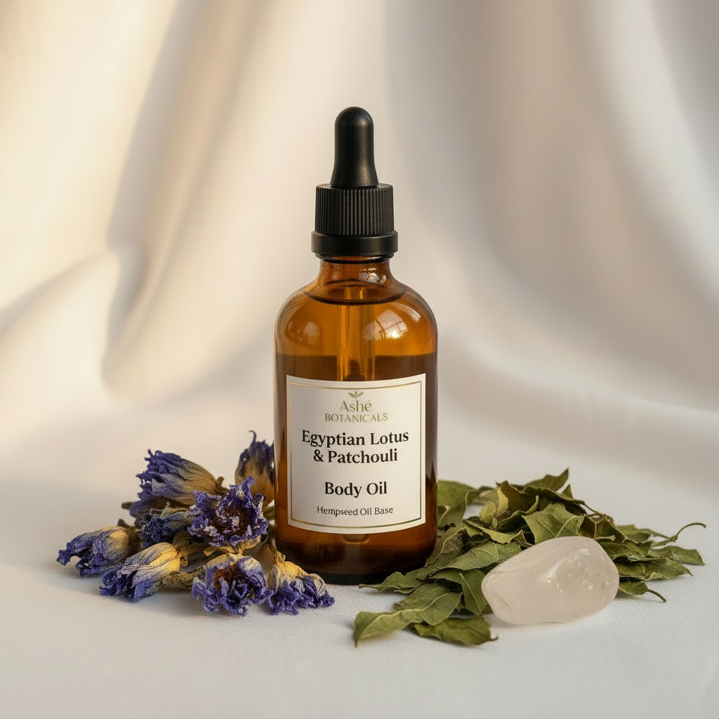 Egyptian Lotus Flower and Patchouli Body Oil - 4oz