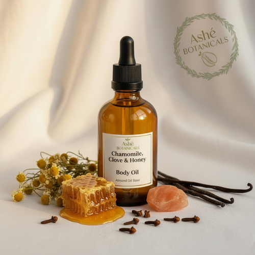 Chamomile, Clove & Honey Body Oil - 4oz