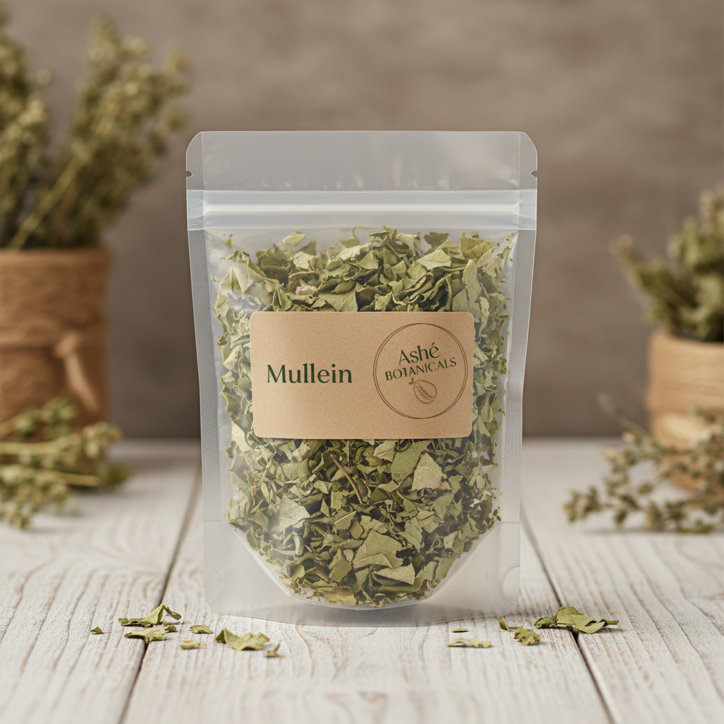 Mullein Leaf with Logo